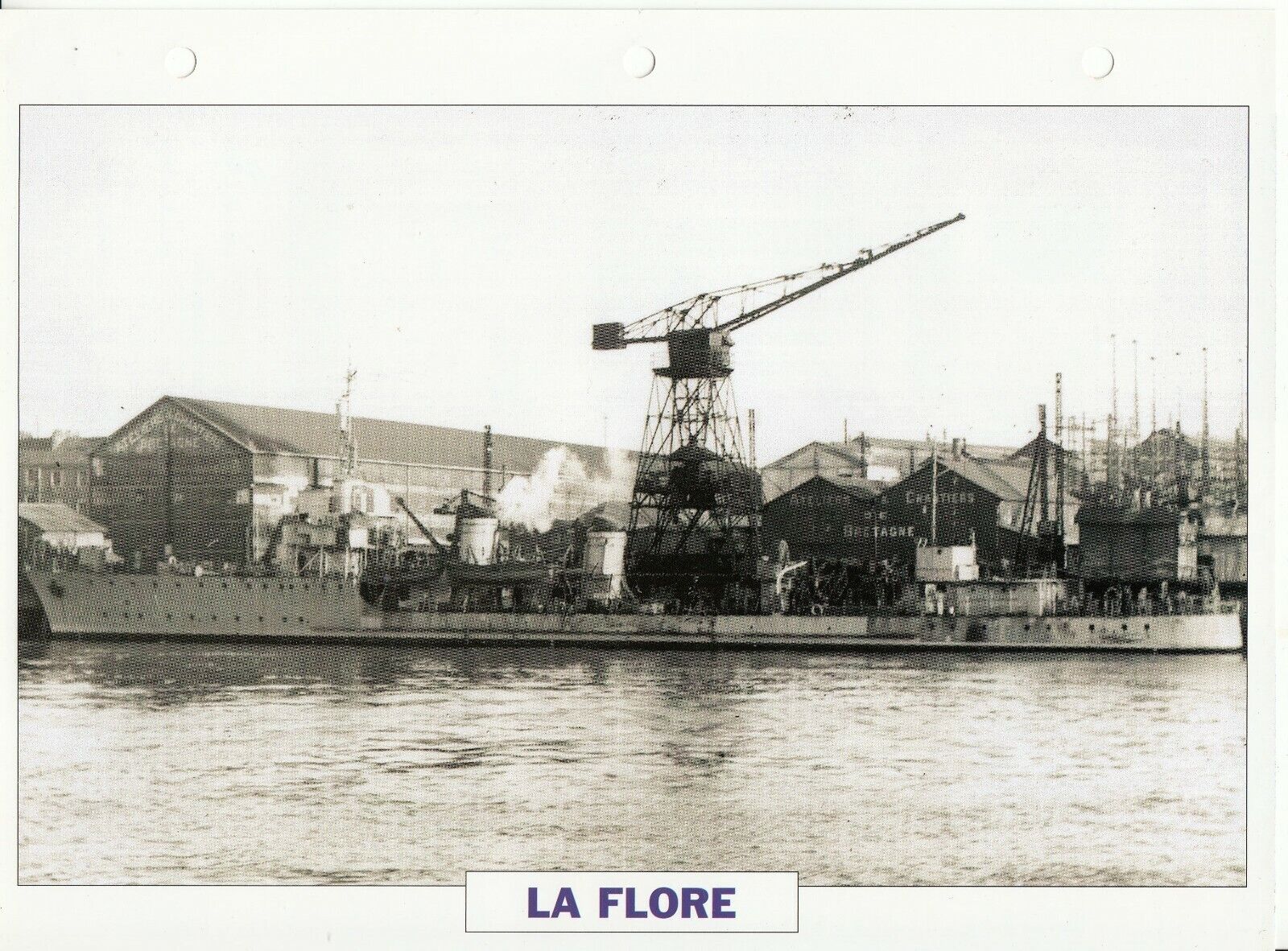 PHOTO BATEAU MILITAIRE TORPILLEUR LA FLORE FRANCE 1935 123768034234