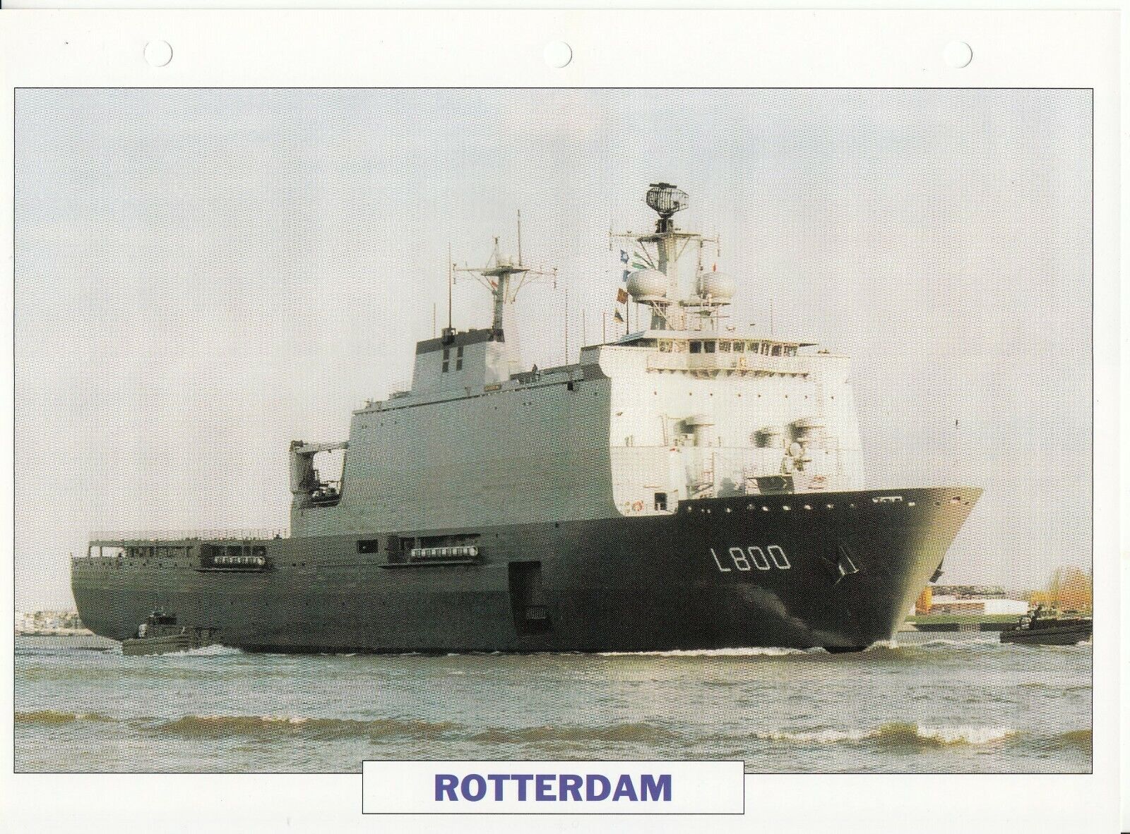 PHOTO BATEAU MILITAIRE TRANSPORT CHALANDS DEBARQUEMENT ROTTERDAM PAYS BAS 1997 401767842364