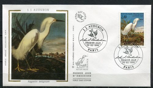 PREMIER JOUR 25021995 JJ AUDUBON AIGRETTE NEIGEUSE 123176632114