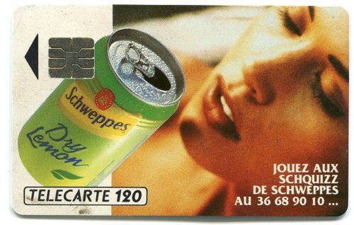 TELECARTE 120 SCHWEPPES DRY LEMON 110620812414