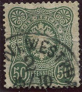 TIMBRE ALLEMAGNE EMPIRE N 35 OBL 400722230714