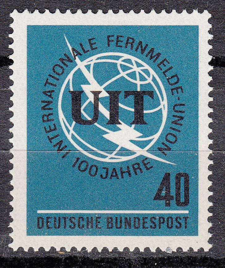 TIMBRE ALLEMAGNE NEUF N 337 UNION INTERNATIONALE TELECOMMUNICATIONS 122295562144