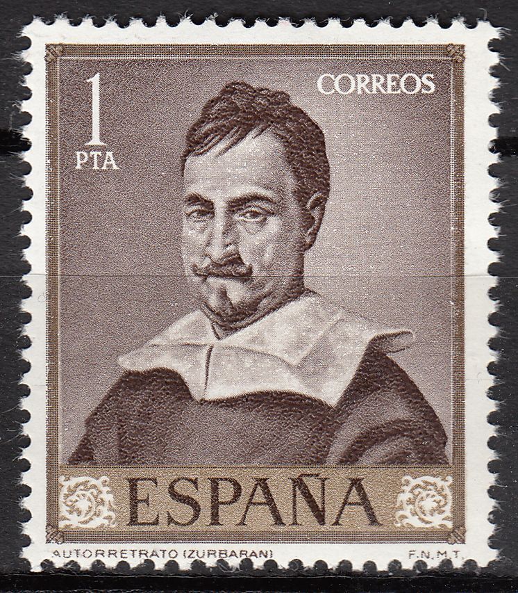 TIMBRE ESPAGNE NEUF N 1087 AUTOPORTRAIT FRANCISCO DE ZURBARAN 401111052324