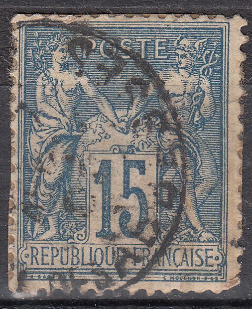 TIMBRE FRANCE CLASSIQUE TYPE SAGE OBLITERATION CACHET A DATE 121046188634