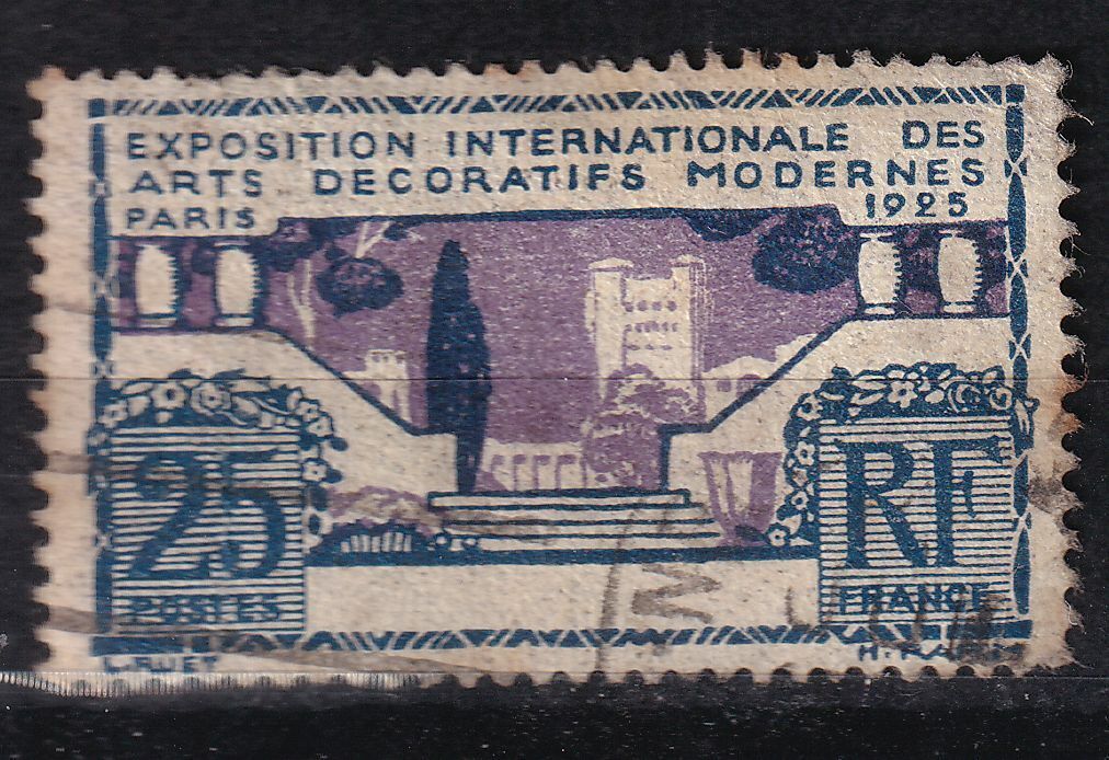 TIMBRE FRANCE OBLITERE N 213 EXPOSITION INTERNATIONALE PARIS 1925 125295020794