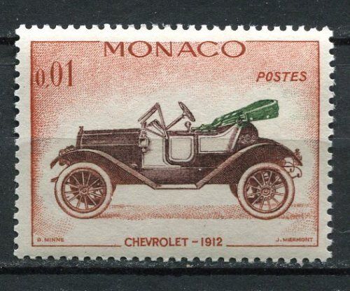 TIMBRE MONACO 557 VOITURE CHEVROLET 1912 110652903984