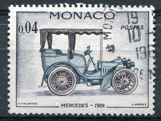 TIMBRE MONACO N 560 MERCEDES 1901 121314344244