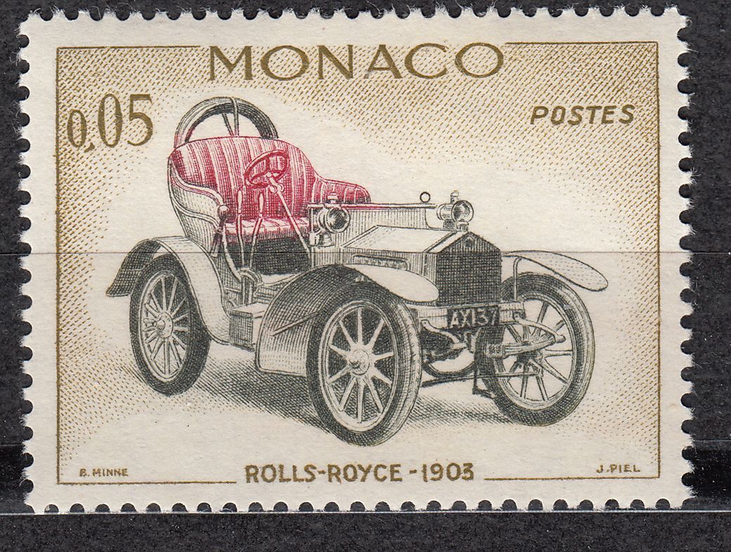 TIMBRE MONACO NEUF N 561 VOITURE ROLLS ROYCE 1903 123071197134