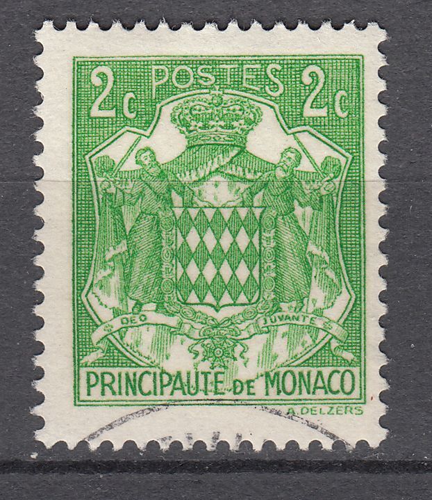 TIMBRE MONACO OBL N 155 ARMOIRIES 401611139314