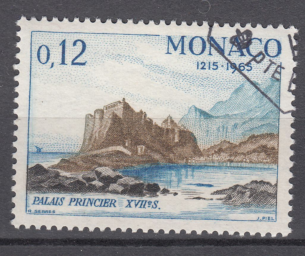 TIMBRE MONACO OBL N 678 PALAIS PRINCIER AU 17 SIECLE 401551222074