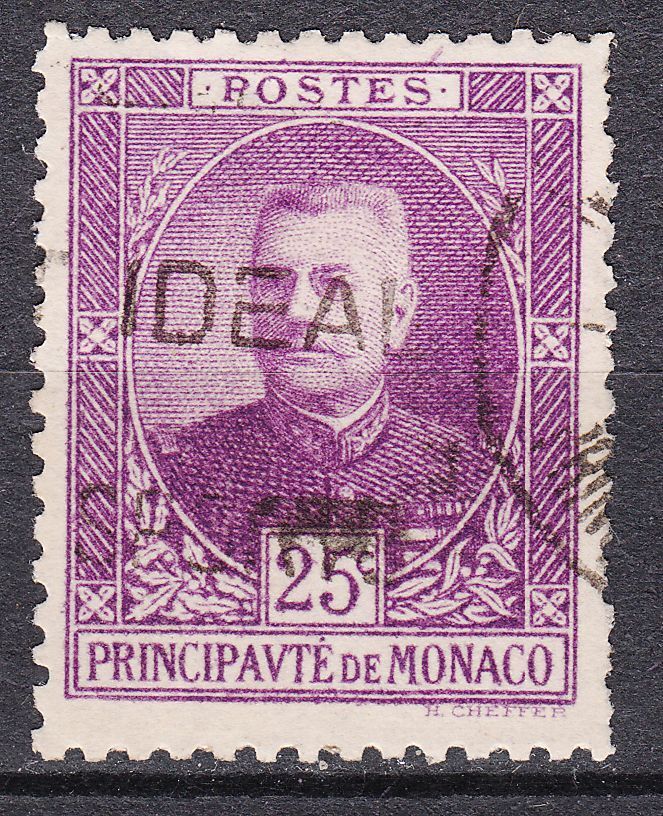 TIMBRE MONACO OBL N 68 PRINCE LOUIS II 401597310124