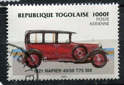 TIMBRE VOITURE 1921 NAPIER 4050 T75 SIX 110652461304