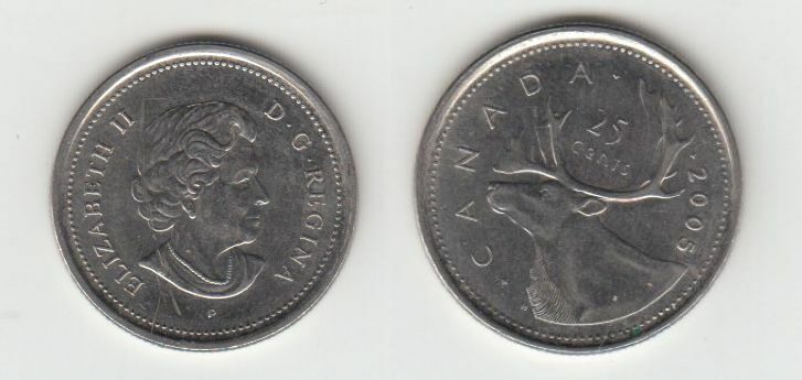 25 CENTS CANADA 2005 110613376285