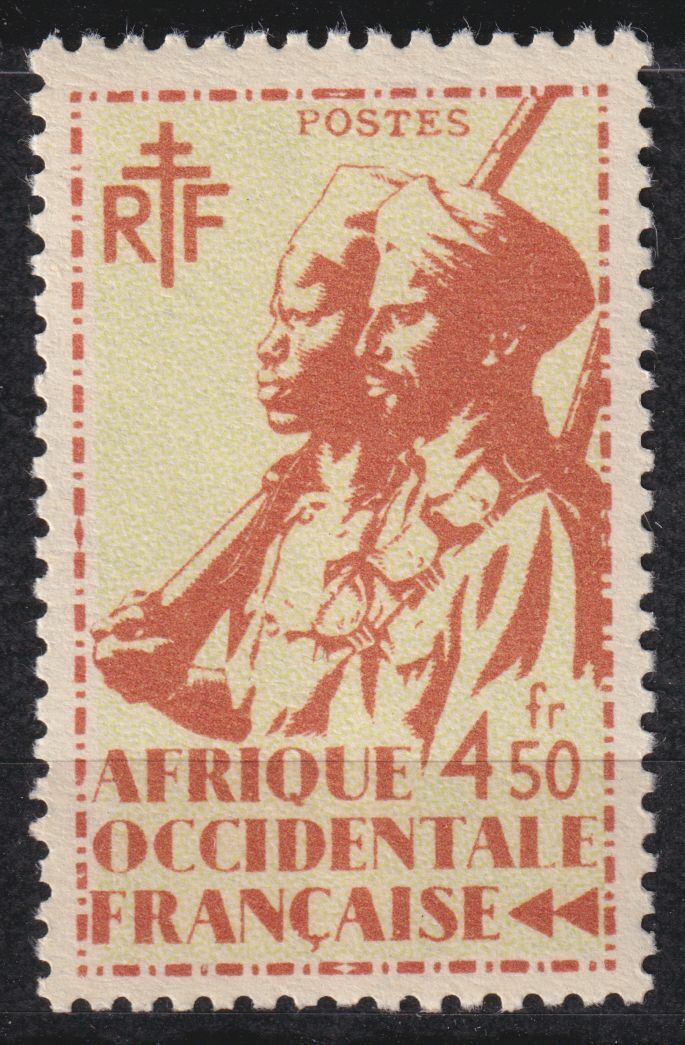 AOF TIMBRE COLONIE FRANCE NEUF N 18 TIRAILLEUR SENEGALAIS ET CAVALIER MAURE 124800481165