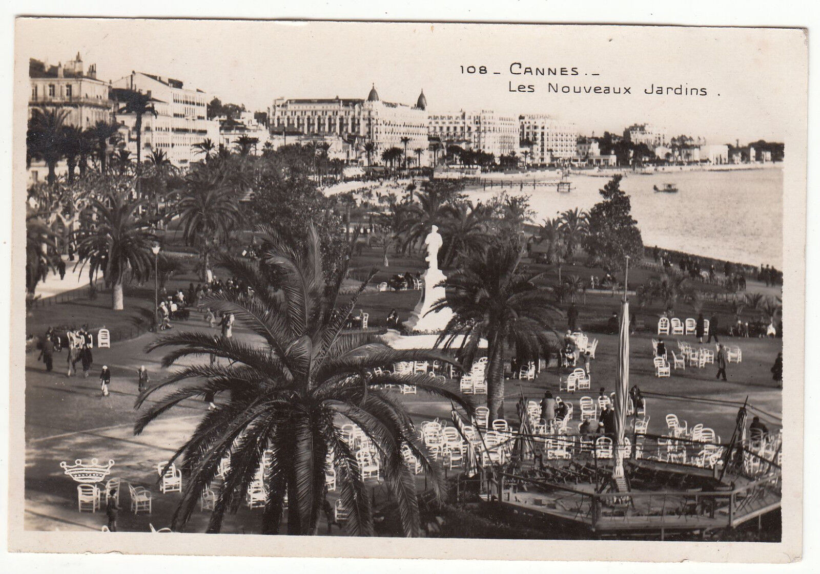 CARTE POSTALE CANNES LES NOUVEAUX JARDINS 122209491895