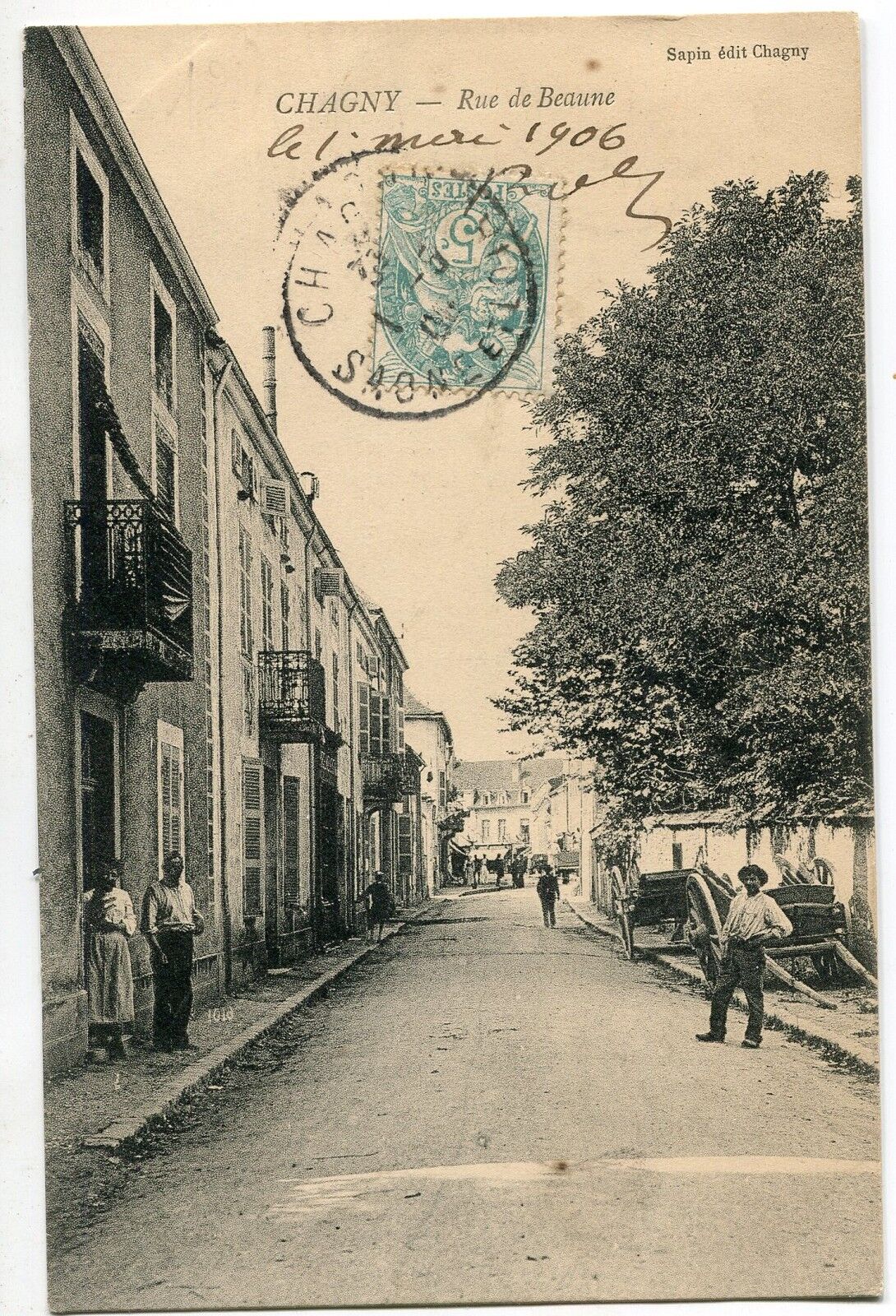 CARTE POSTALE CHAGNY RUE DE BEAUNE 121323507525