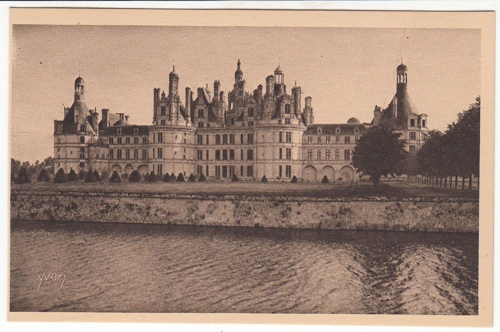 CARTE POSTALE CHATEAU DE CHAMBORD FACADE NORD 401061541995