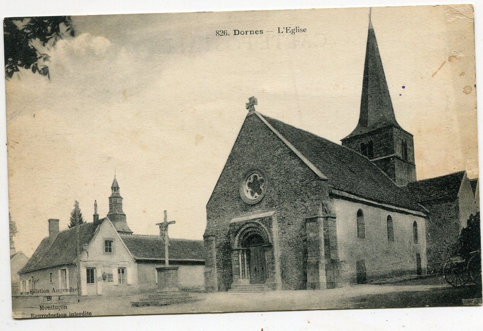 CARTE POSTALE DORNES L EGLISE 121418705215