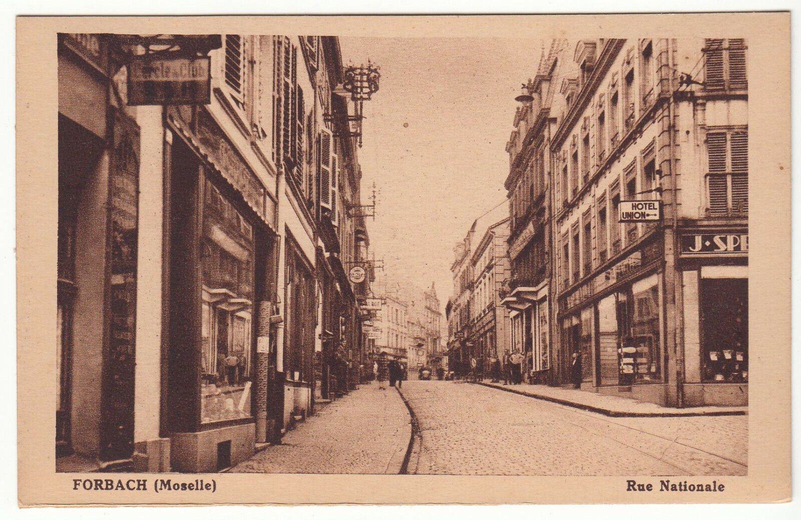 CARTE POSTALE FORBACH MOSELLE RUE NATIONALE 401999207695