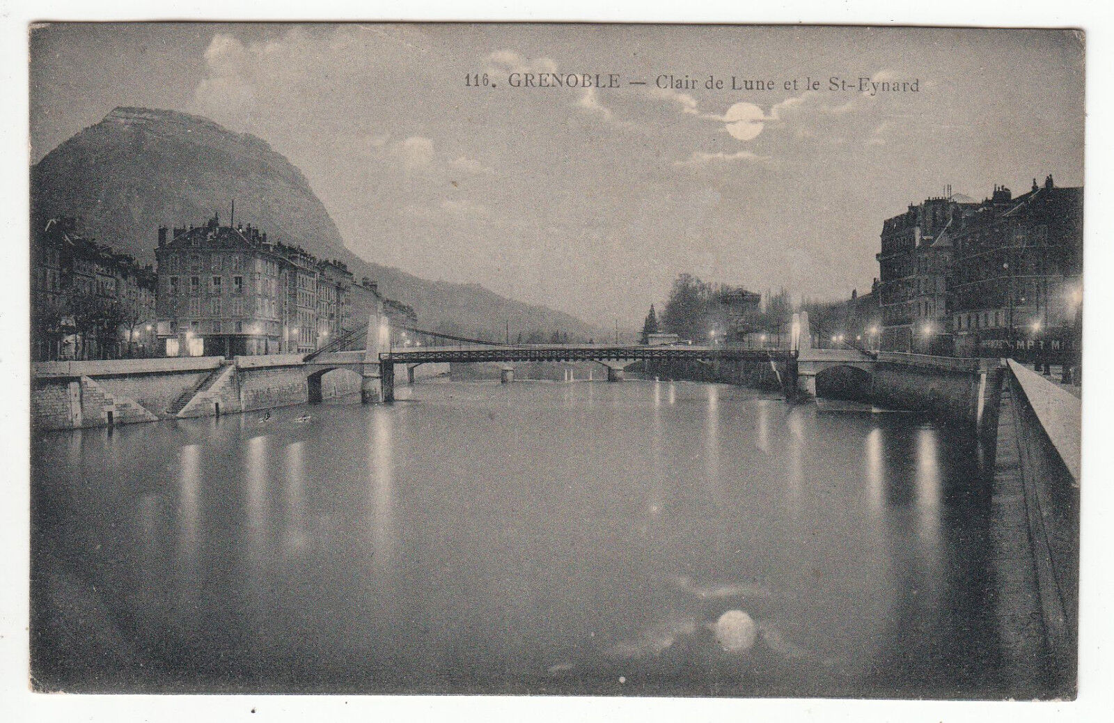 CARTE POSTALE GRENOBLE CLAIR DE LUNE ET LE ST EYNARD 401221041335