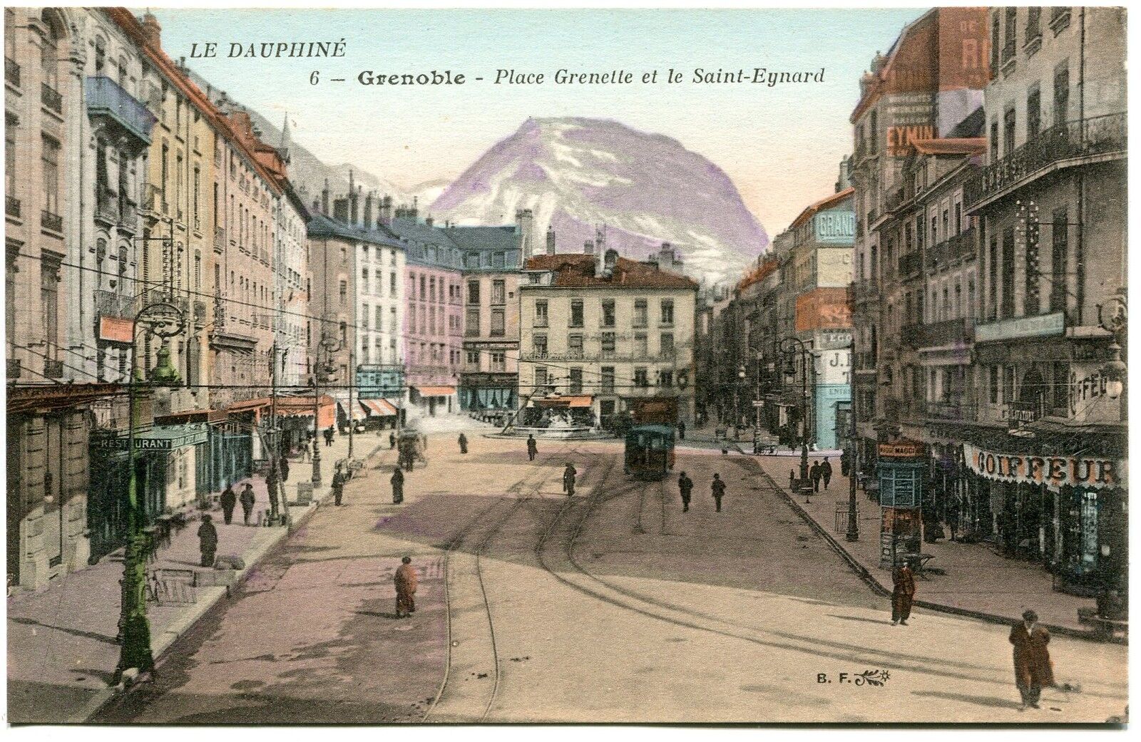 CARTE POSTALE GRENOBLE LA PLACE GRENETTE ET LE ST EYNARD 400626070025