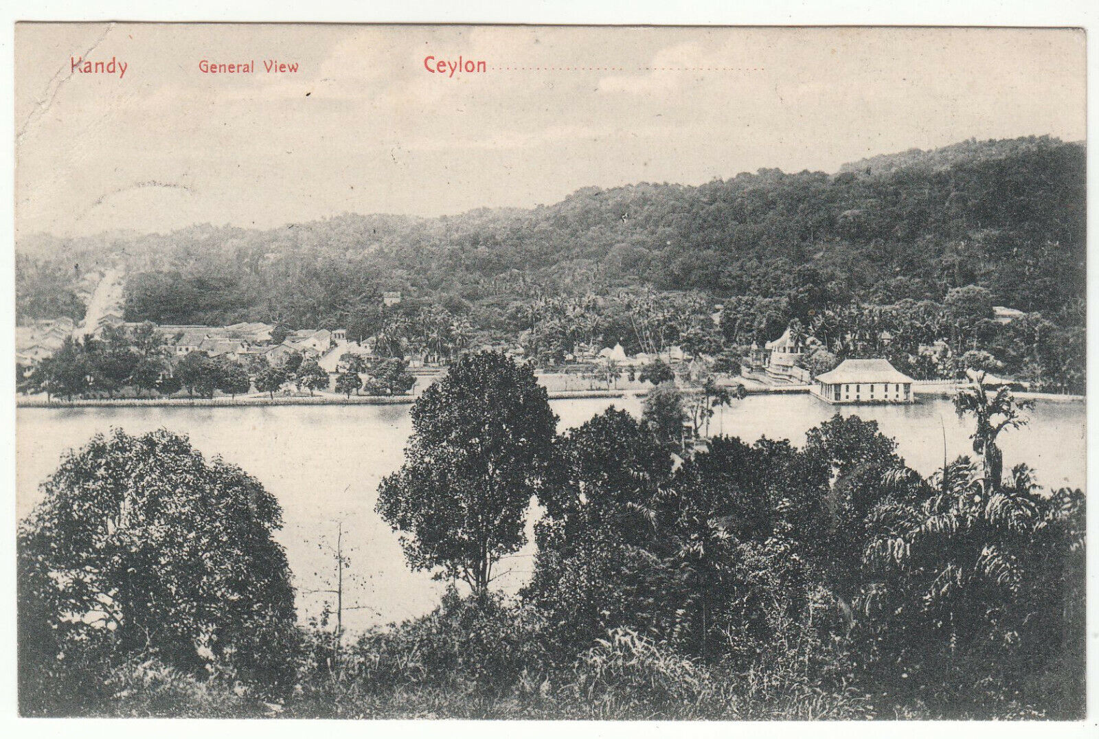 CARTE POSTALE HANDY GENERAL VIEW CEYLON 123968120505