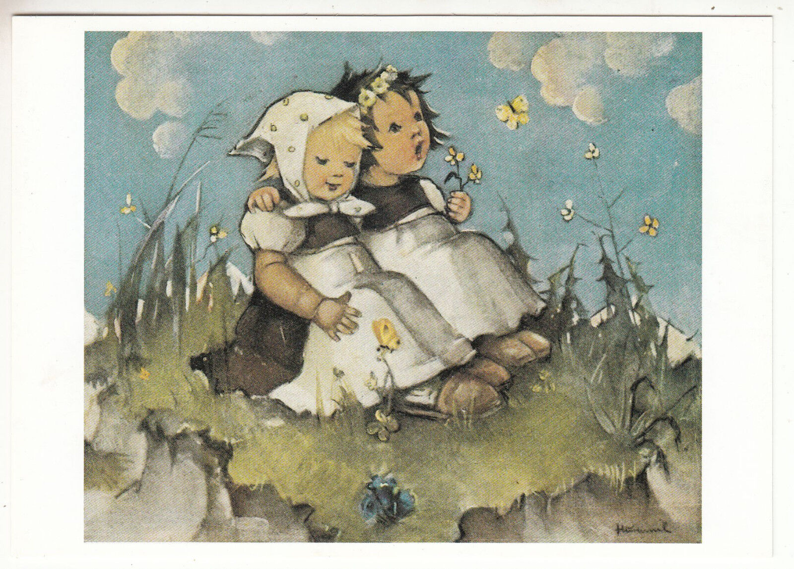 CARTE POSTALE ILLUSTRATEUR HUMMEL IDYLL IDYLLIC PLACE 401484186215