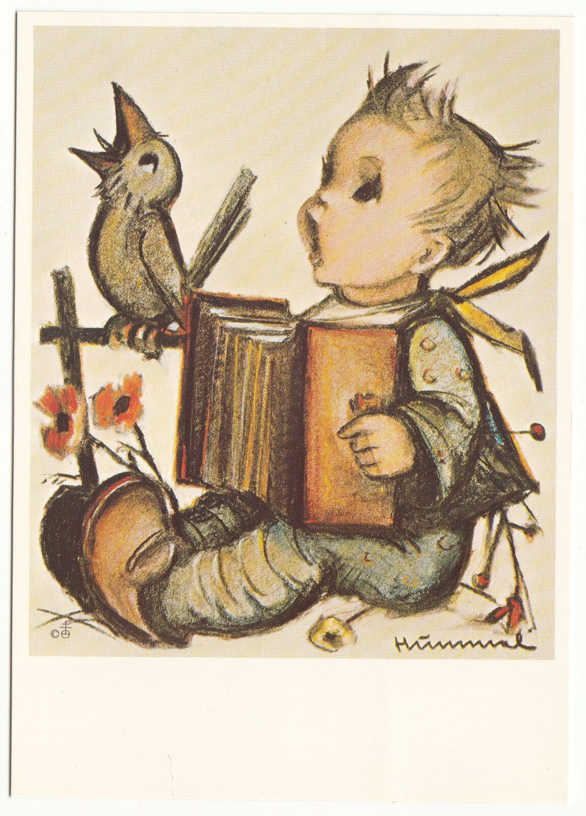 CARTE POSTALE ILLUSTRATEUR HUMMEL N 621167 LET S SING ICH HAB MICH ERGEBEN 401500546465