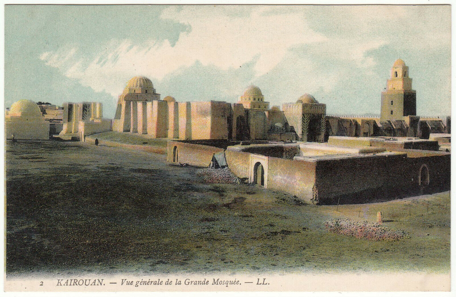 CARTE POSTALE KAIROUAN VUE GENERALE DE LA GRANDE MOSQUEE 123961960755