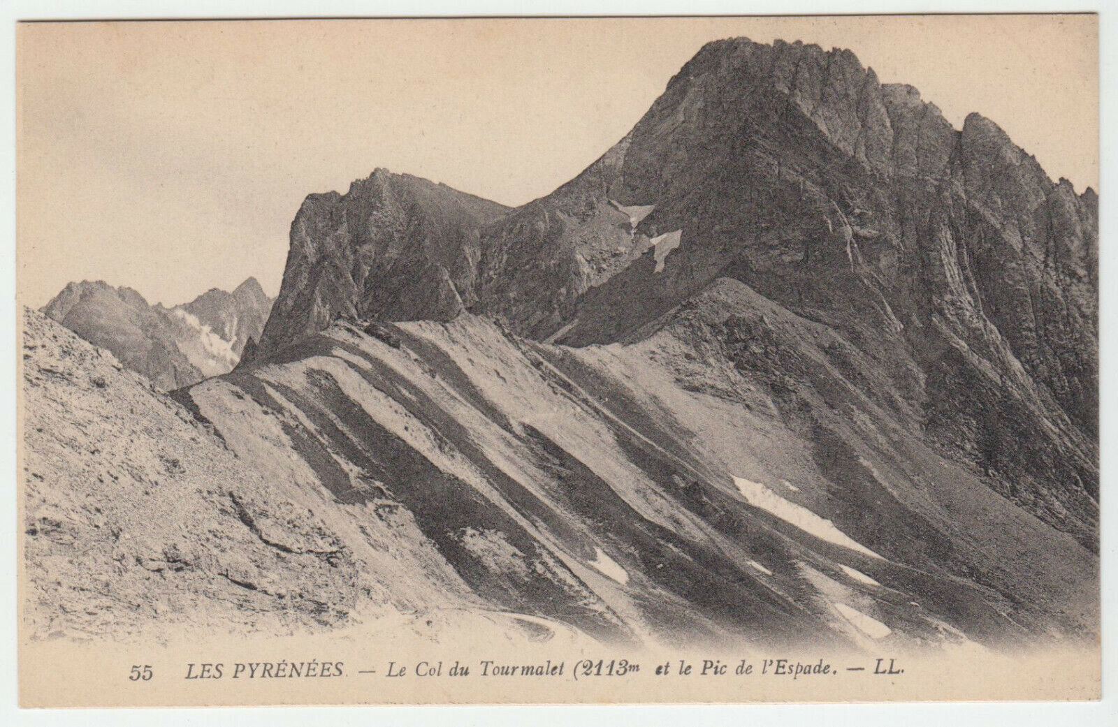 CARTE POSTALE LE COL DU TOURMALET ET LE PIC DE L ESPADE 124121791005