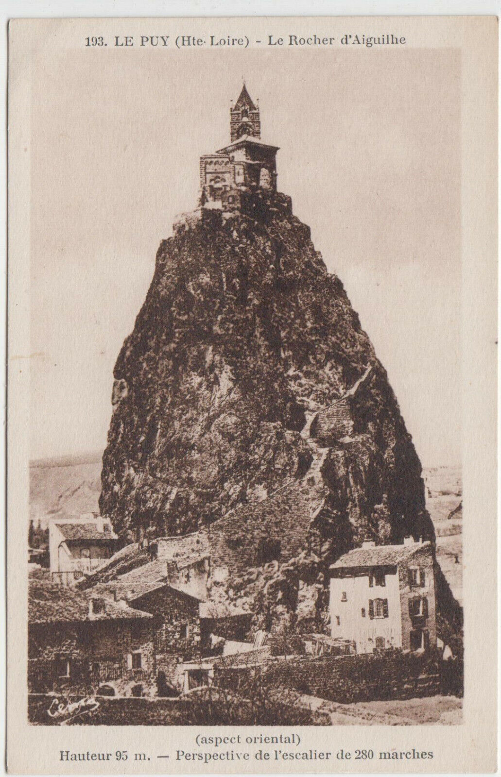 CARTE POSTALE LE PUY LE ROCHER D AIGUILHE 123944601145