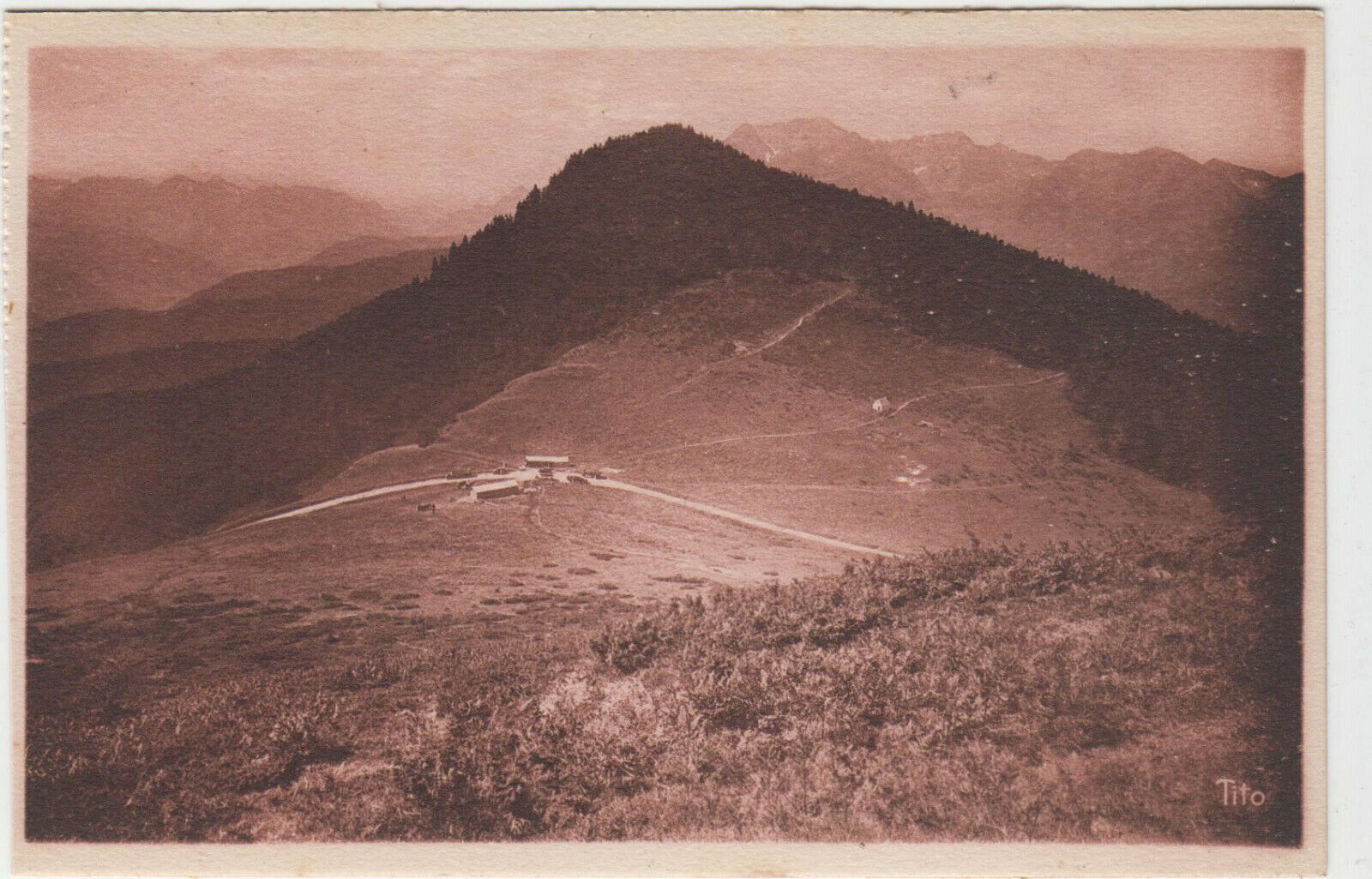 CARTE POSTALE LES PYRENEES LE COL D ASPIN ROUTE DES PYRENEES 401924559575