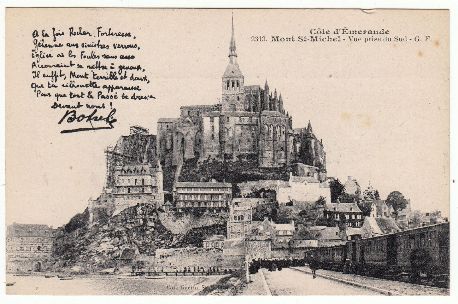 CARTE POSTALE MONT SAINT MICHEL VUE PRISE DU SUD 122651375745