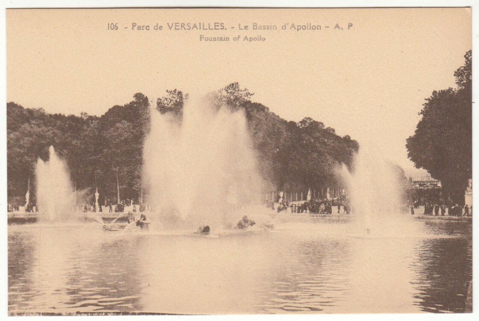 CARTE POSTALE PARC DE VERSAILLE BASSIN D APOLLON 402016758315