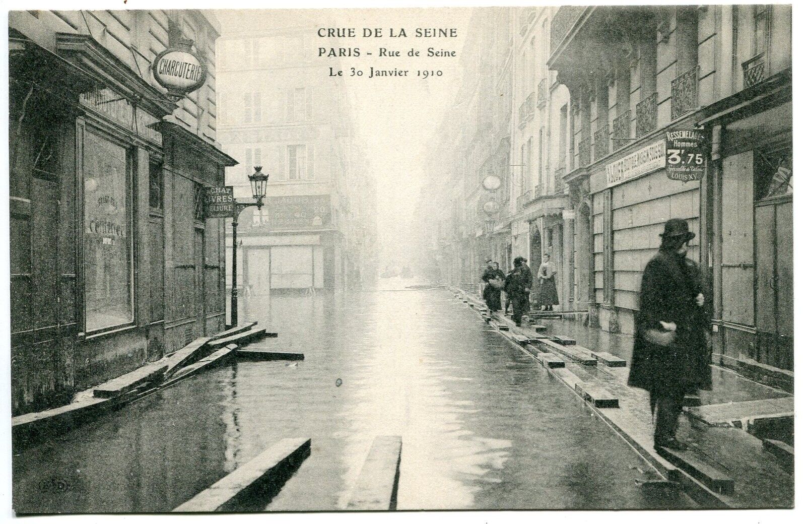 CARTE POSTALE PARIS CRUE DE LA SEINE 30011910 RUE DE LA SEINE 400736711195