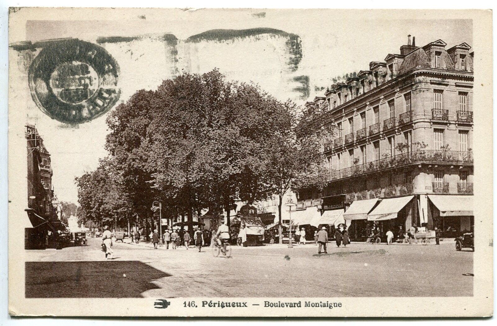 CARTE POSTALE PERIGEUX BOULEVARD MONTAIGNE 400847288975