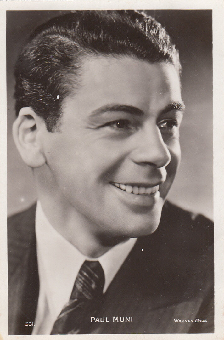 CARTE POSTALE PHOTO PERSONNALITE PAUL MUNI 121022353645