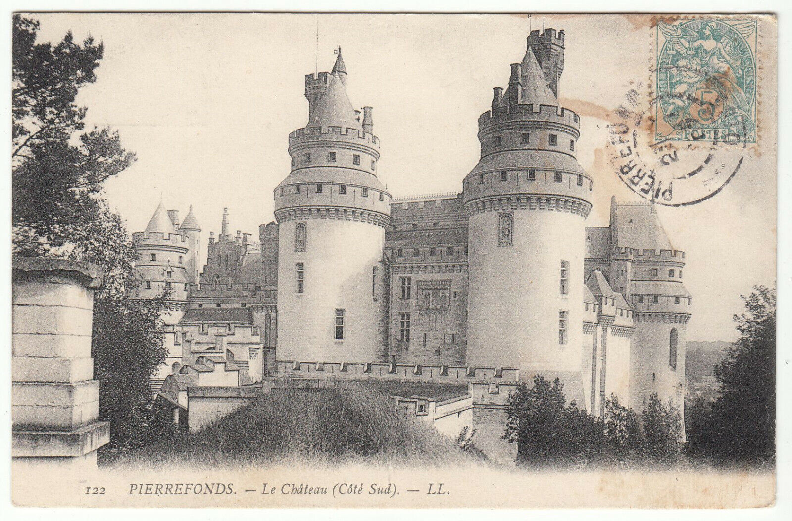 CARTE POSTALE PIERREFONDS LE CHATEAU COTE SUD 123977636495