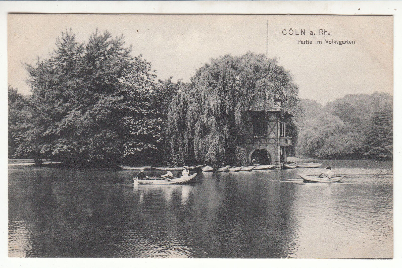 CARTE POSTALE POFTKARTE ALLEMAGNE KOLN A RH PARTIE IM VOLKSGARTEN 401622345235