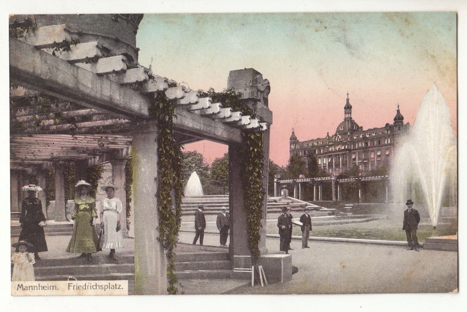 CARTE POSTALE POFTKARTE ALLEMAGNE MANNHEIM FRIEDRICHSPLATZ 123485837495