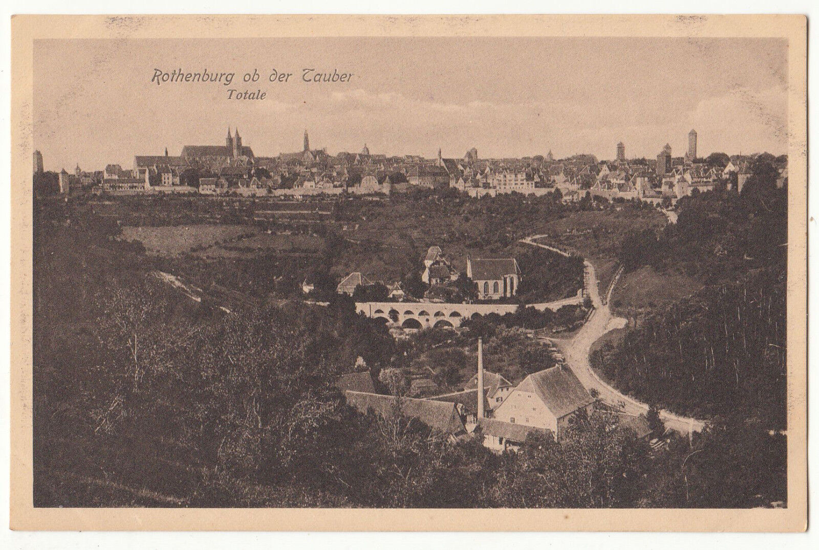 CARTE POSTALE POFTKARTE ALLEMAGNE ROTHENBURG OB DER TAUBER TOTALE 401624102205