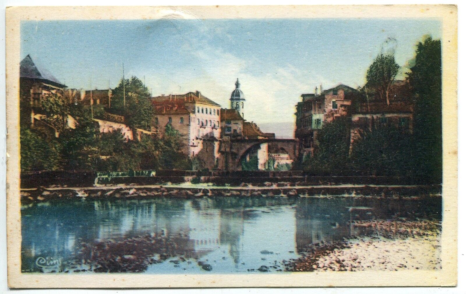 CARTE POSTALE PONT DE BEAUVOISIN ISERE ET SAVOIE FETE D ETE MECHOUI 1977 121488908235