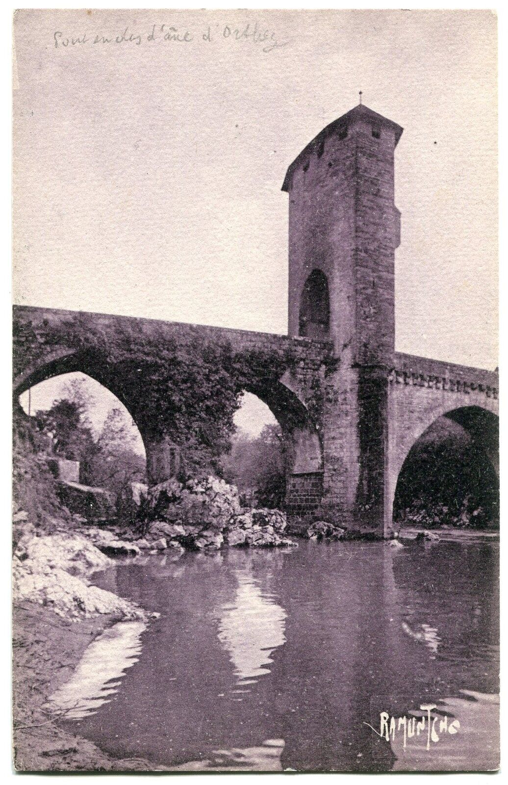 CARTE POSTALE RAMUNTCHO PONT D ORTHEZ 121355347775