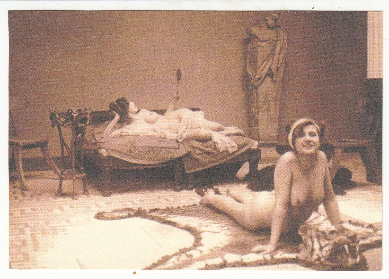 CARTE POSTALE REPRO FEMME NU NUE 122163652595