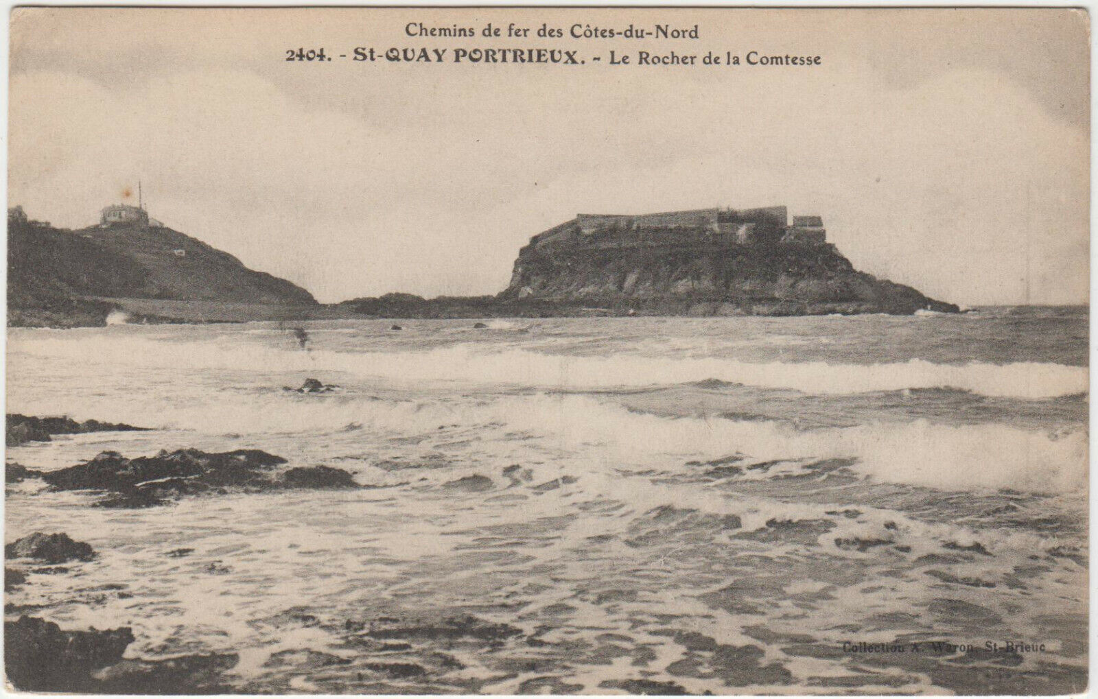 CARTE POSTALE ST QUAY PORTIEUX LE ROCHER DE LA COMTESSE 401901897385