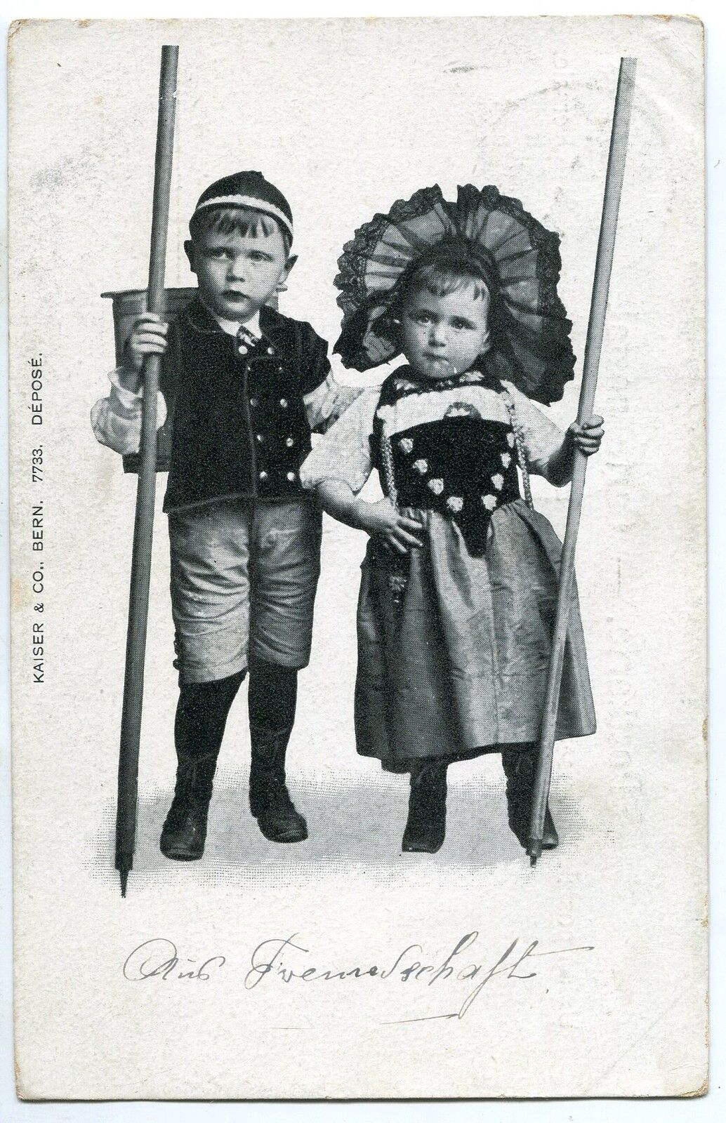 CARTE POSTALE SUISSE ENFANT FOLKLORE 400661114865