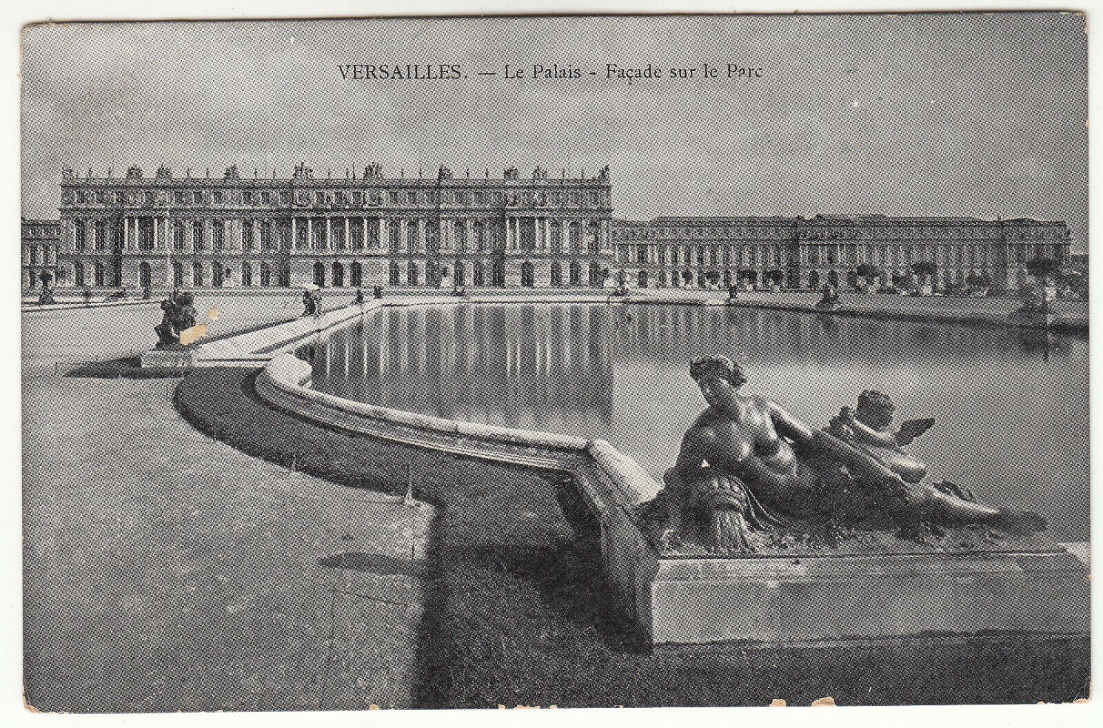 CARTE POSTALE VERSAILLES LE PALAIS FACADE SUR LE PARC 123908296255