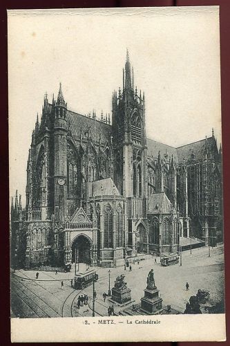 CPA METZ LA CATHEDRALE TRAMWAYS 120666193315