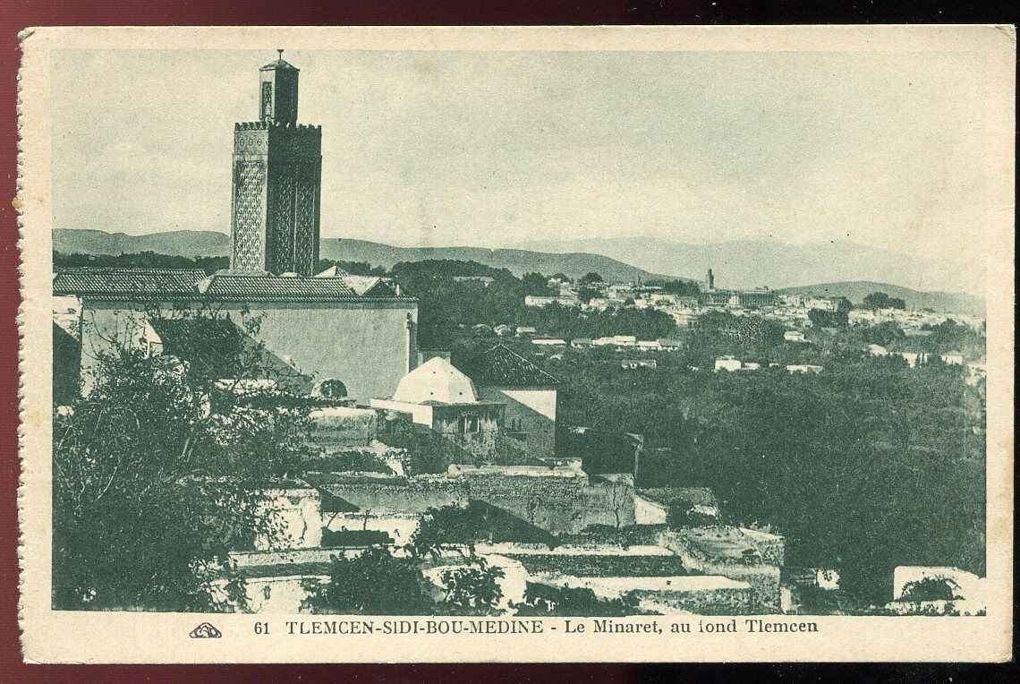 CPA TLEMCEN SIDI BOU MEDINE LE MINARET AU FOND TLEMCEN N61 AFRIQUE 120806644145