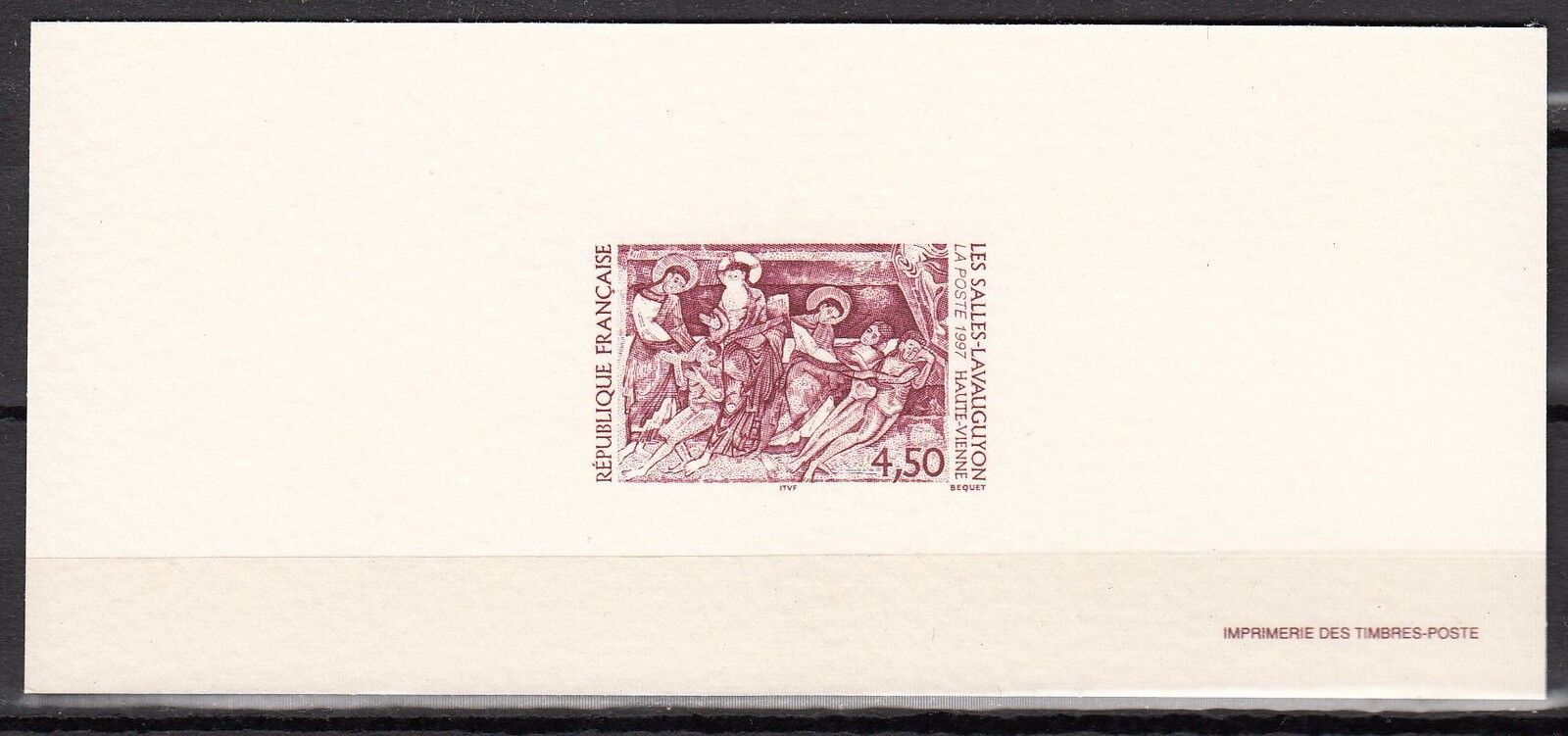 FRANCE GRAVURES DU TIMBRE N 3082 LES SALLES LAVAUGUYON EGLISE SAINT EUROPE 401117337025